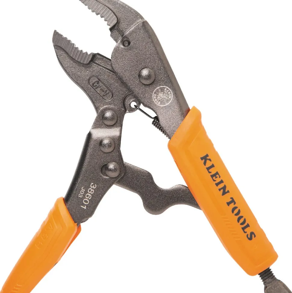 Klein Tools Locking Pliers, Long Nose 6", Curved Jaw 7- and 10", 3-Piece 38665