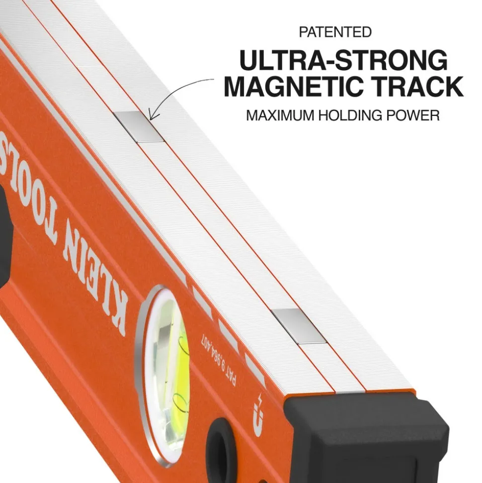 Klein Tools Magnetic Box Beam Level, 3 Vial, 24" 93524MAG