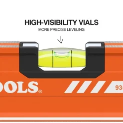 Klein Tools Magnetic Box Beam Level, 3 Vial, 24