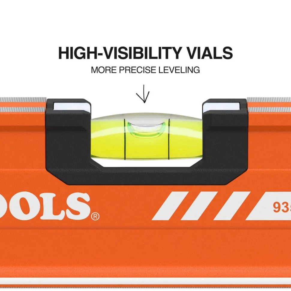 Klein Tools Magnetic Box Beam Level, 3 Vial, 24" 93524MAG