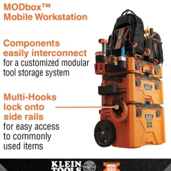 Klein Tools MODbox Multi-Hook Rail Attachment, 2-Pack 54816MB