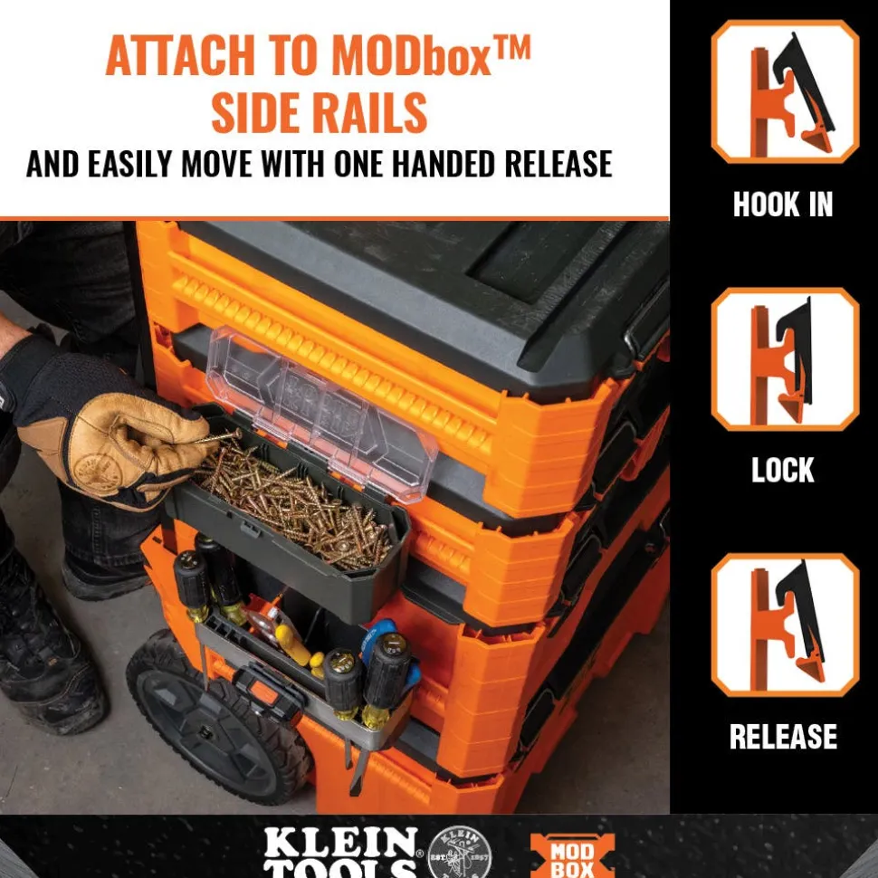Klein Tools MODbox Parts Bin Rail Attachment 54815MB