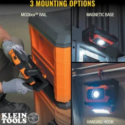 Klein Tools MODbox Rechargeable Dual Beam LED Work Light 56417