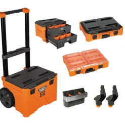 Klein Tools MODbox Rolling Toolbox w/ Drawers and Accessories Bundle