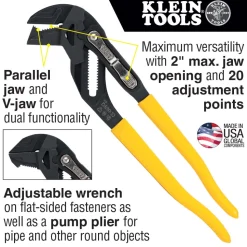 Klein Tools Plier Wrench, 10" D53010