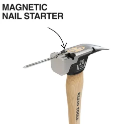 Klein Tools Smooth Face Hickory Handle Hammer, 20-Ounce H80920HS