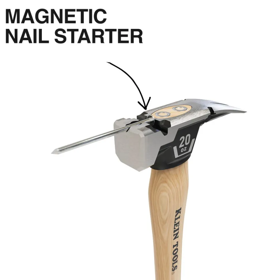 Klein Tools Smooth Face Hickory Handle Hammer, 20-Ounce H80920HS