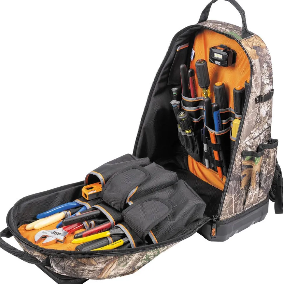 Klein Tradesman Pro XL Tool Bag Backpack, 40 Pockets, Camo 62800BPCAMO