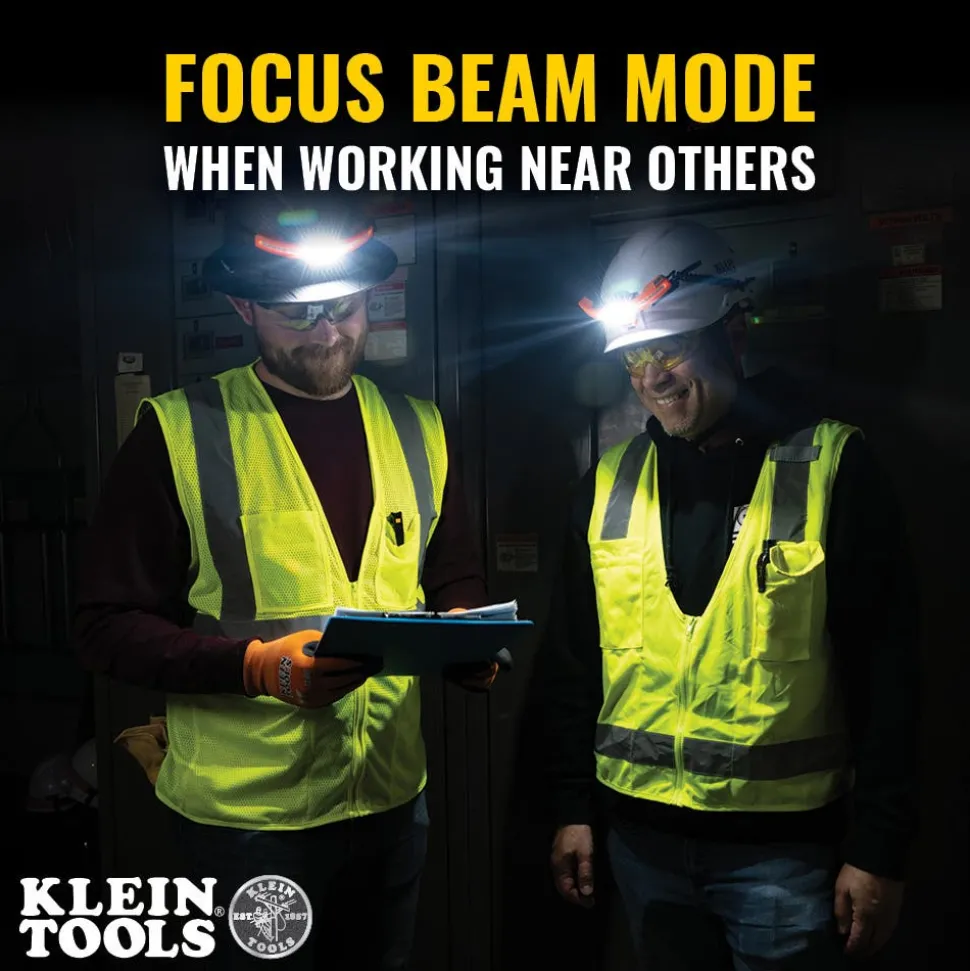 Klein Wide-Beam Headlamp with Mount for Hard Hat KHH56308
