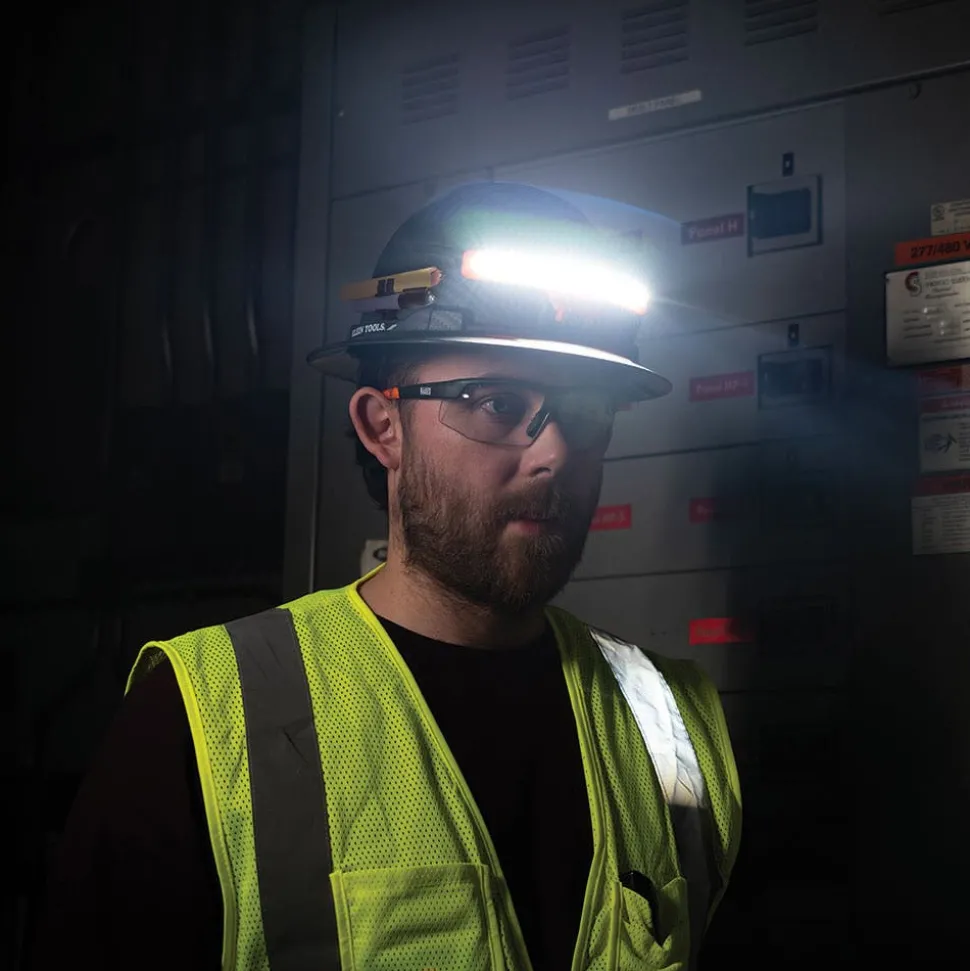 Klein Wide-Beam Headlamp with Mount for Hard Hat KHH56308