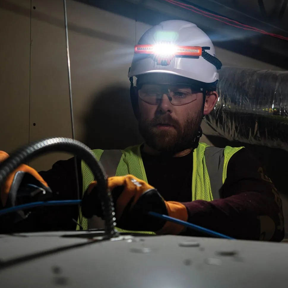 Klein Wide-Beam Headlamp with Mount for Hard Hat KHH56308