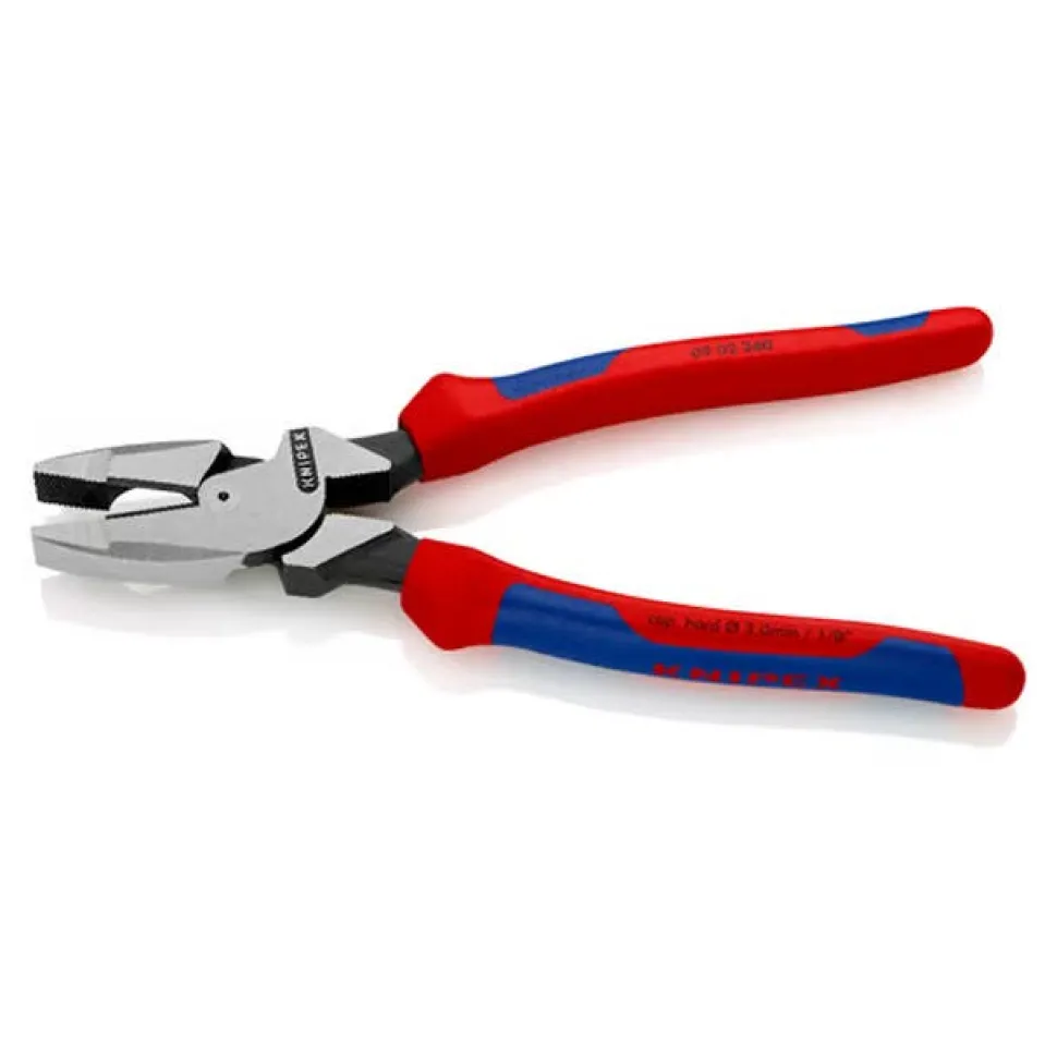 Knipex 9 1/2" High Leverage Lineman's Pliers New England Head 09 02 240 SBA