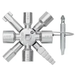 Knipex 3 1/2" TwinKey® Universal Control Cabinet Key 00 11 01