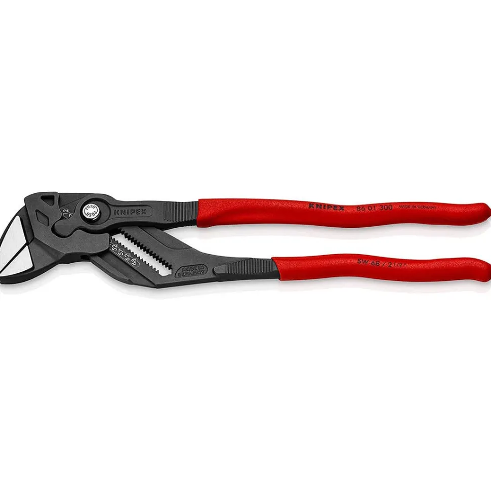Knipex 12" Black Finish Pliers Wrench w/ Plastic Grip 86 01 300