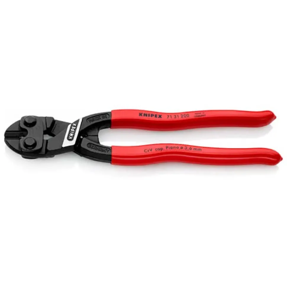 Knipex 8" CoBolt High Leverage Compact Bolt Cutters-Notched Blade 71 31 200 SBA