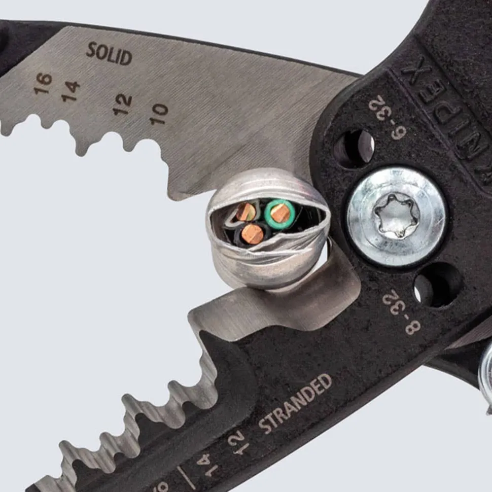 Knipex 8" Forged Wire Strippers w/ Comfort Grip 13 72 8 SBA