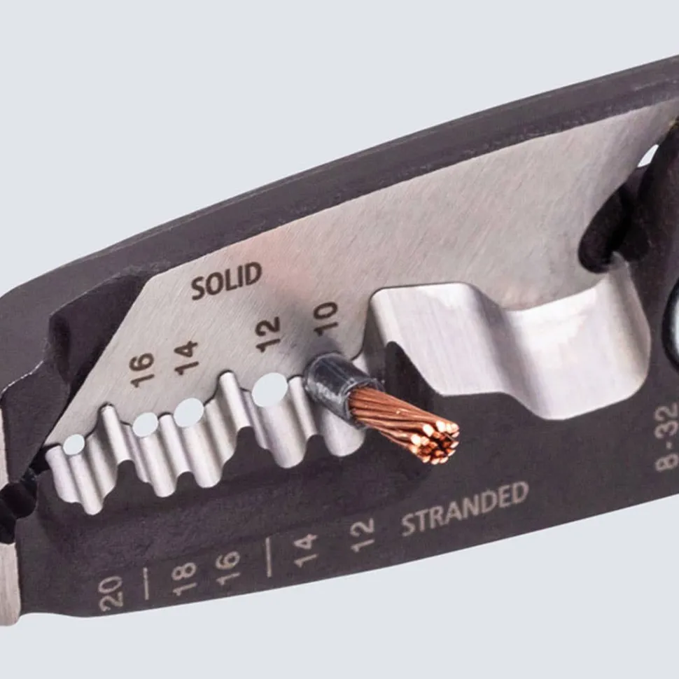 Knipex 8" Forged Wire Strippers w/ Plastic Grip 13 71 8