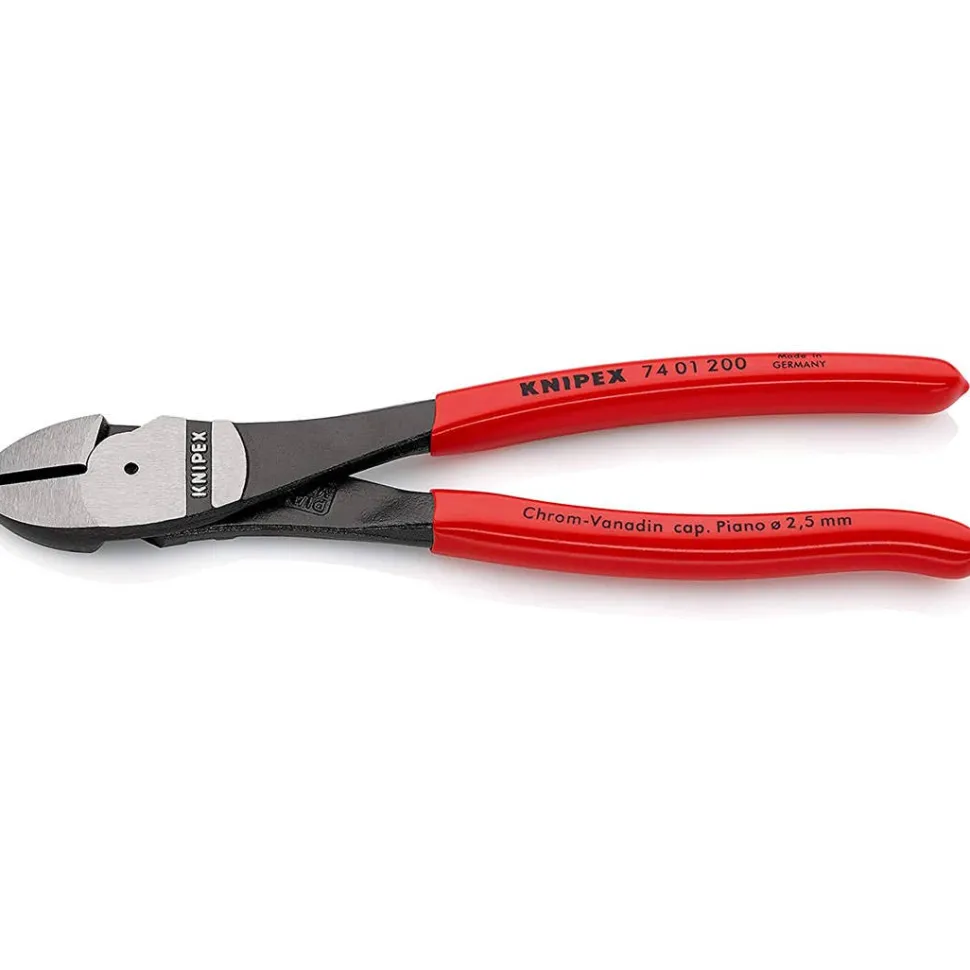 Knipex 8" High Leverage Chrome Diagonal Pliers 74 01 200