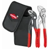 Knipex 2 Pc Mini Pliers in Belt Pouch - Cobra® and Pliers Wrench 00 20 72 V01