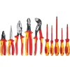 Knipex 10 Pc Pliers and Screwdriver Tool Set-1000V in Hard Case 9K 98 98 31 US