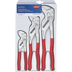 Knipex 3 PC. Professional Chrome Pliers Wrench Set (7", 10" & 12") 00 20 06 US2