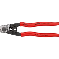 Knipex 7-1/2" Wire Rope Shears w/ Plastic Handle 95 61 190
