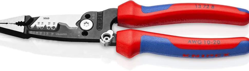Knipex Forged Wire Strippers - Multi-Component Handle 13 72 8
