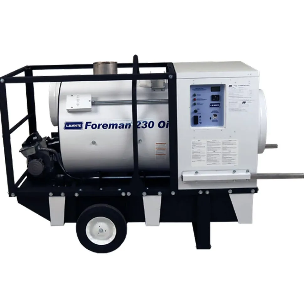 L.B. White FOREMAN 230 OIL LINK Capable Indirect-Fired Portable Heater 230,000 BTUs