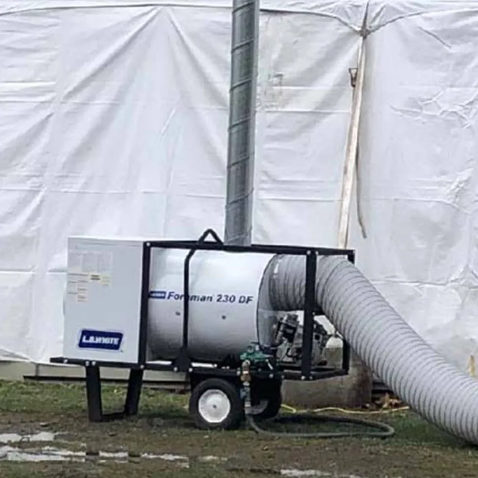 L.B. White FOREMAN 230 OIL LINK Capable Indirect-Fired Portable Heater 230,000 BTUs