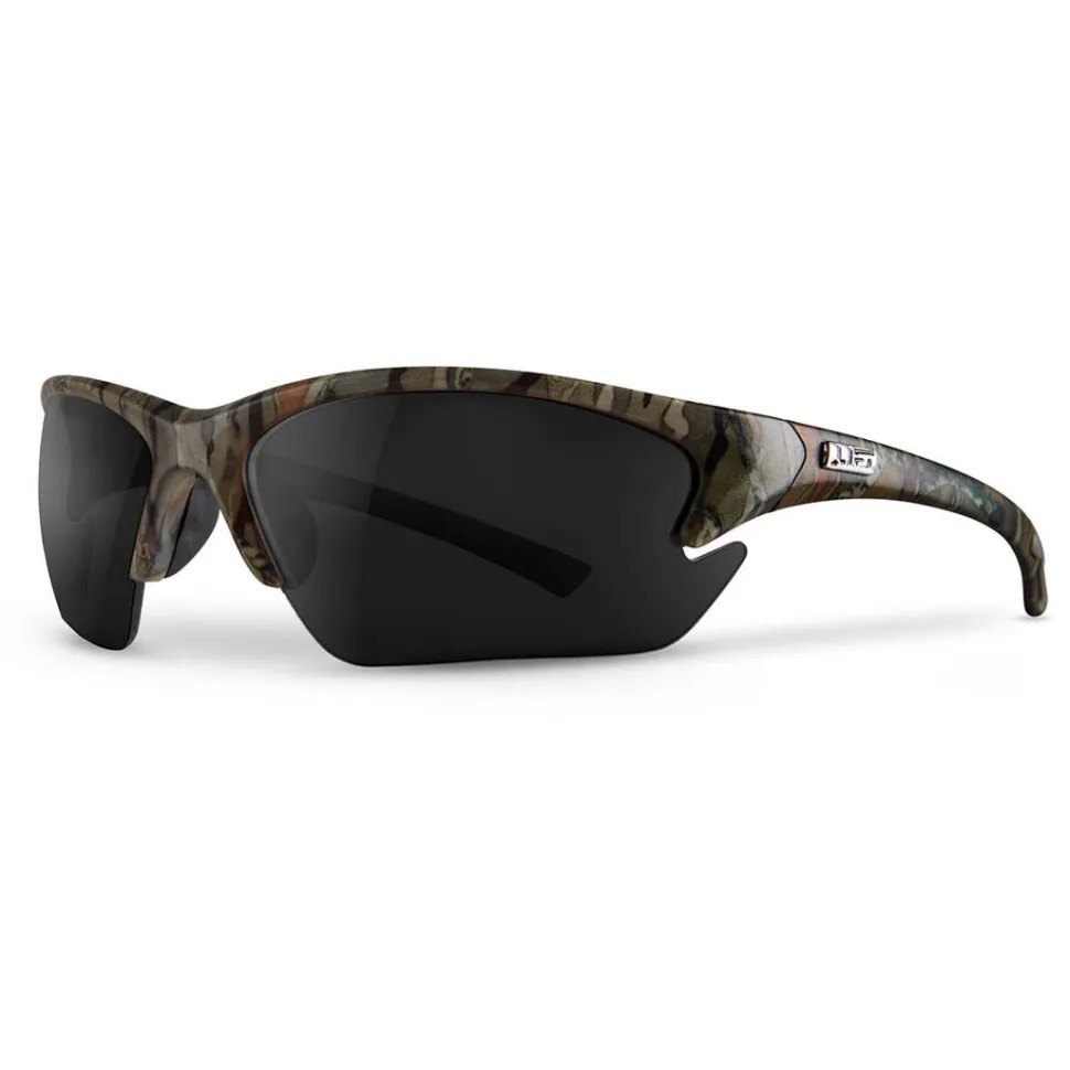 Lift Camo Quest Safety Glasses With Smoke Lens EQT-12CFSTB