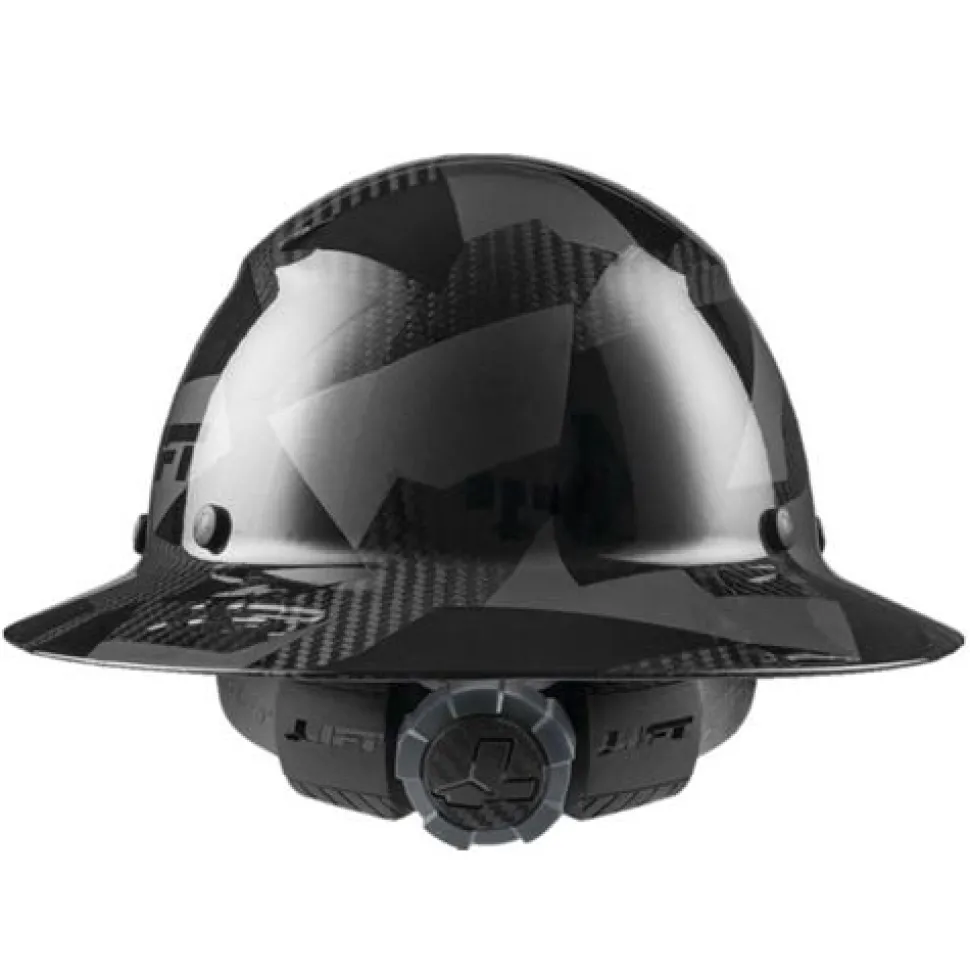 Lift DAX Carbon Fiber Full Brim Hard Hat (Black Camo) HDC-20CK