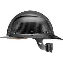 Lift DAX Carbon Fiber Full Brim Hard Hat (Gloss Black) HDC-15KG