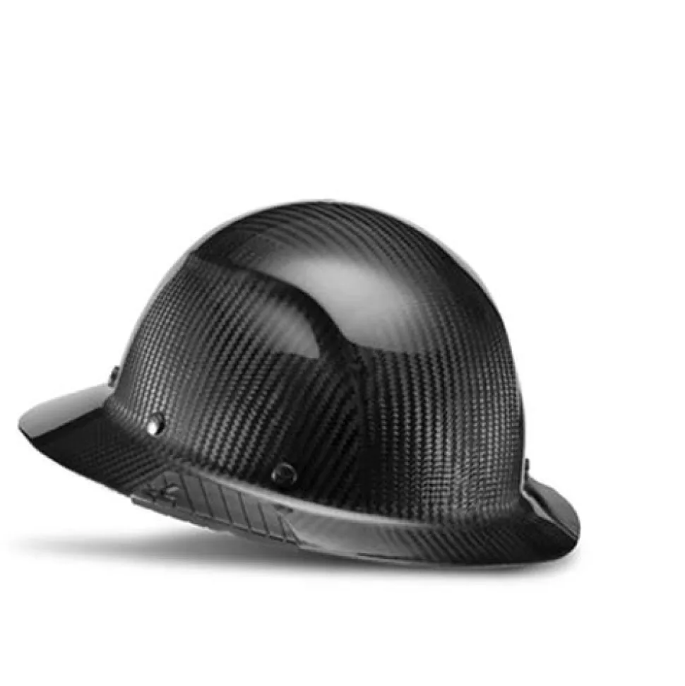 Lift DAX Carbon Fiber Full Brim Hard Hat (Gloss Black) HDC-15KG