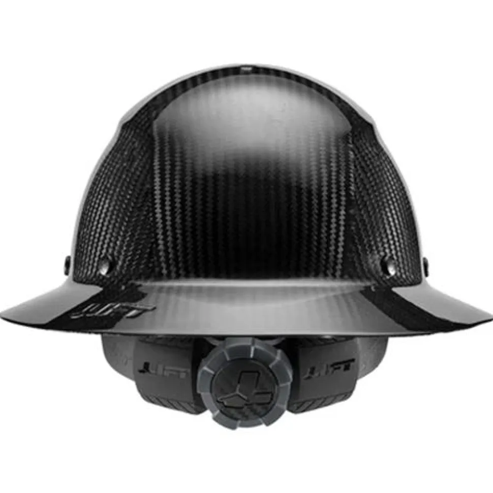 Lift DAX Carbon Fiber Full Brim Hard Hat (Gloss Black) HDC-15KG