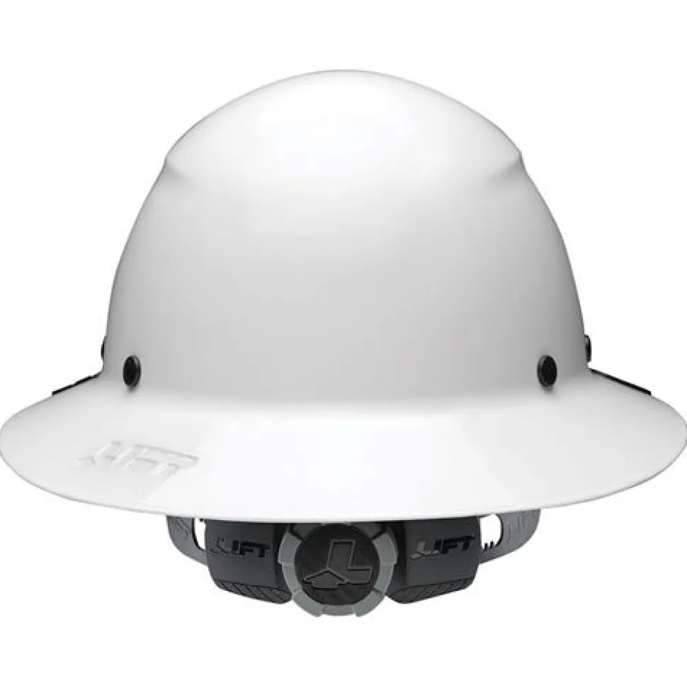 Lift DAX Fiber Resin Full Brim Hard Hat (Gloss White) HDF-15WG