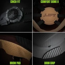 Lift DAX Fiber Resin Full Brim Hard Hat (Gloss White) HDF-15WG