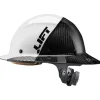 Lift DAX Fifty 50 Carbon Fiber Full Brim Hard Hat (Black/White) HDF50C-19WC