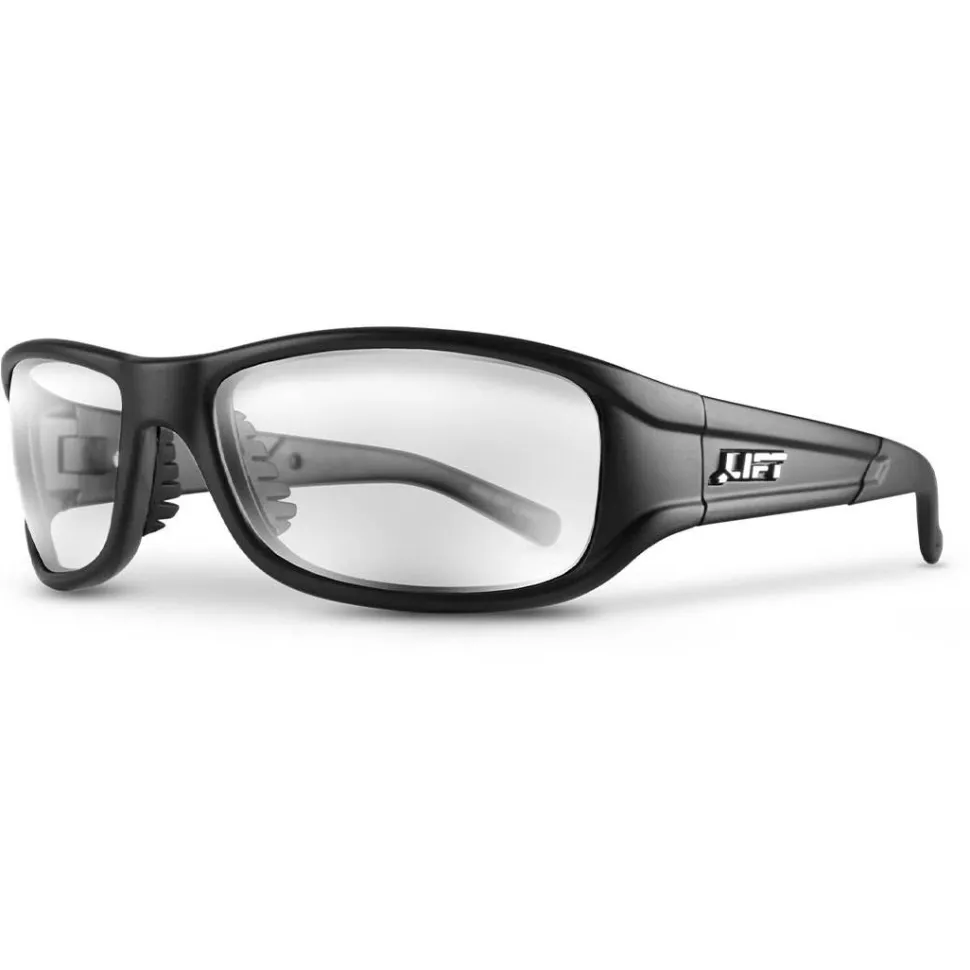 Lift Matte Black Alias Safety Glasses With Clear Lens EAS-14MKC