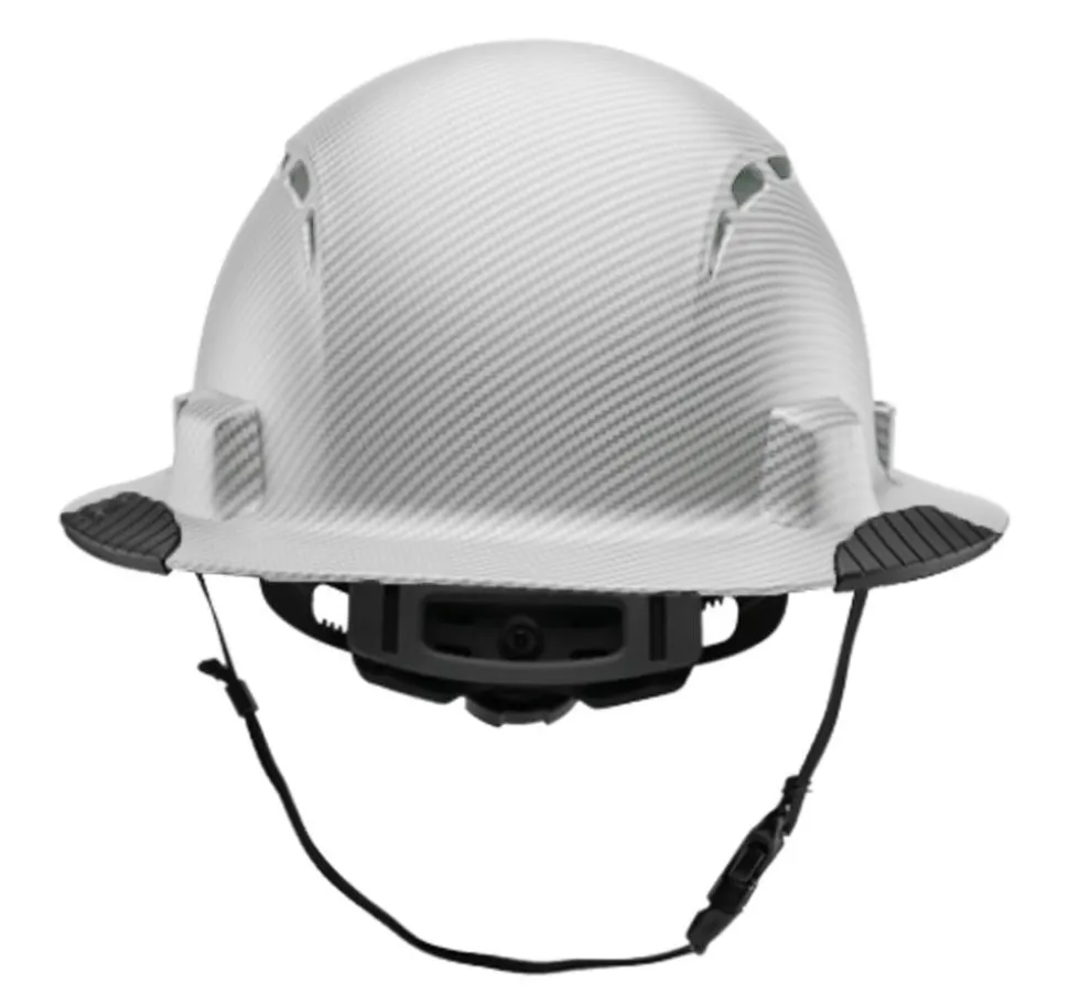 Lift Safety iDAX White Carbon Fiber Vented Hard Hat HIDV-24CW