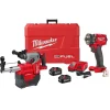 M18 FUEL 1" SDS Plus Rotary Hammer Dust Extractor w/ Fuel 1/2" Compact Impact Wrench Bundle