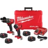 M18 FUEL 2-Tool Combo Kit w/ M18 Red Lithium 5.0 Ah XC Battery 4 Pack