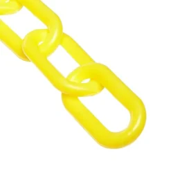 M R Products Mr. Chain Plastic Barrier Chain, Yellow, 2-Inch Link Diameter, 500-Foot Length WP-3636