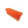 Magnolia Brush OSHA-Orange Plastic Street Broom, 16" x 5" Trim OSHA Orange Poly Corn 1316-O