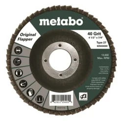 Metabo 4.5" Original Flap Disc 40 Grit Type 27 629467000