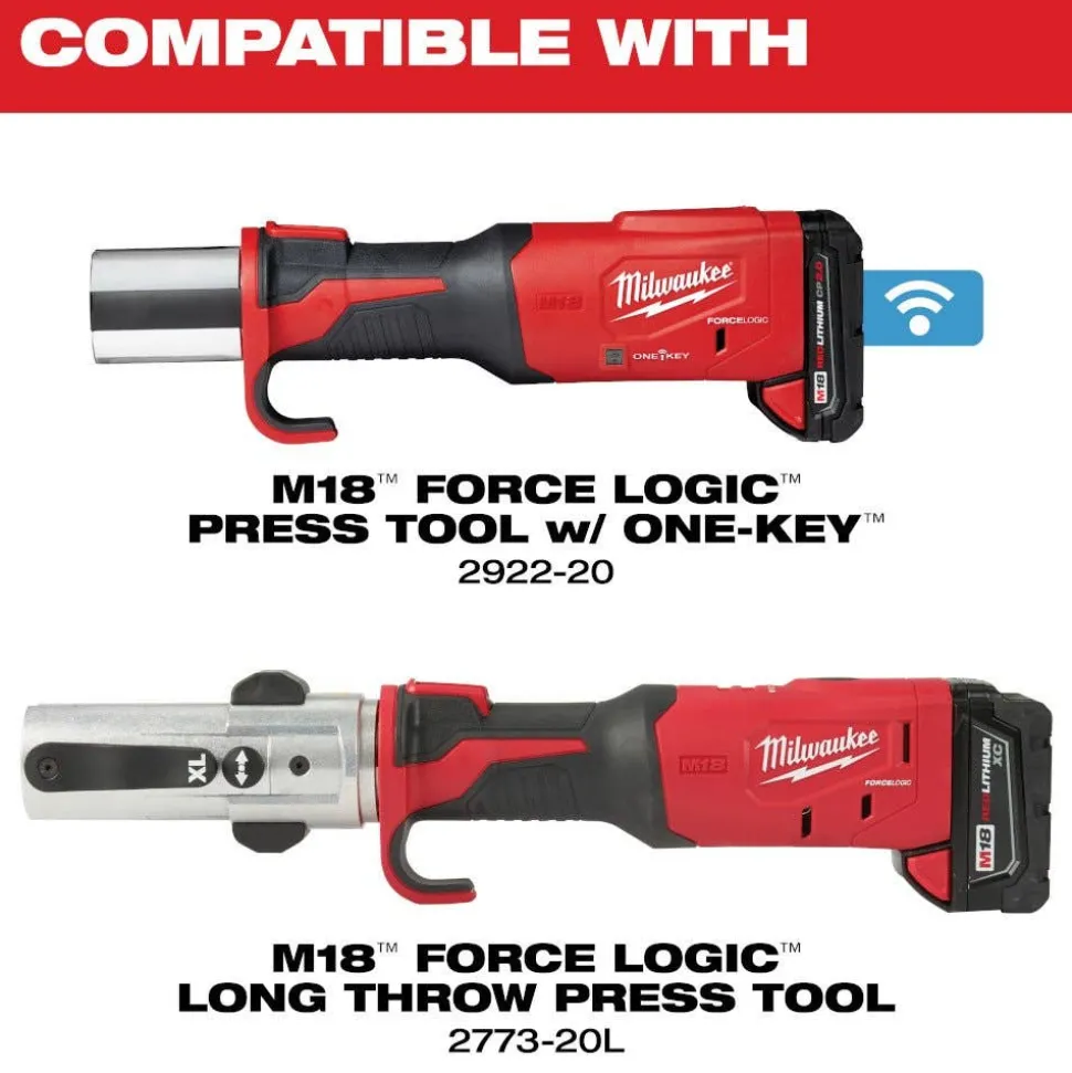 Milwaukee 1/2" - 2" CTS-V Pivoting Press Ring Kit for M18 FORCE LOGIC Press Tools 49-16-2692X