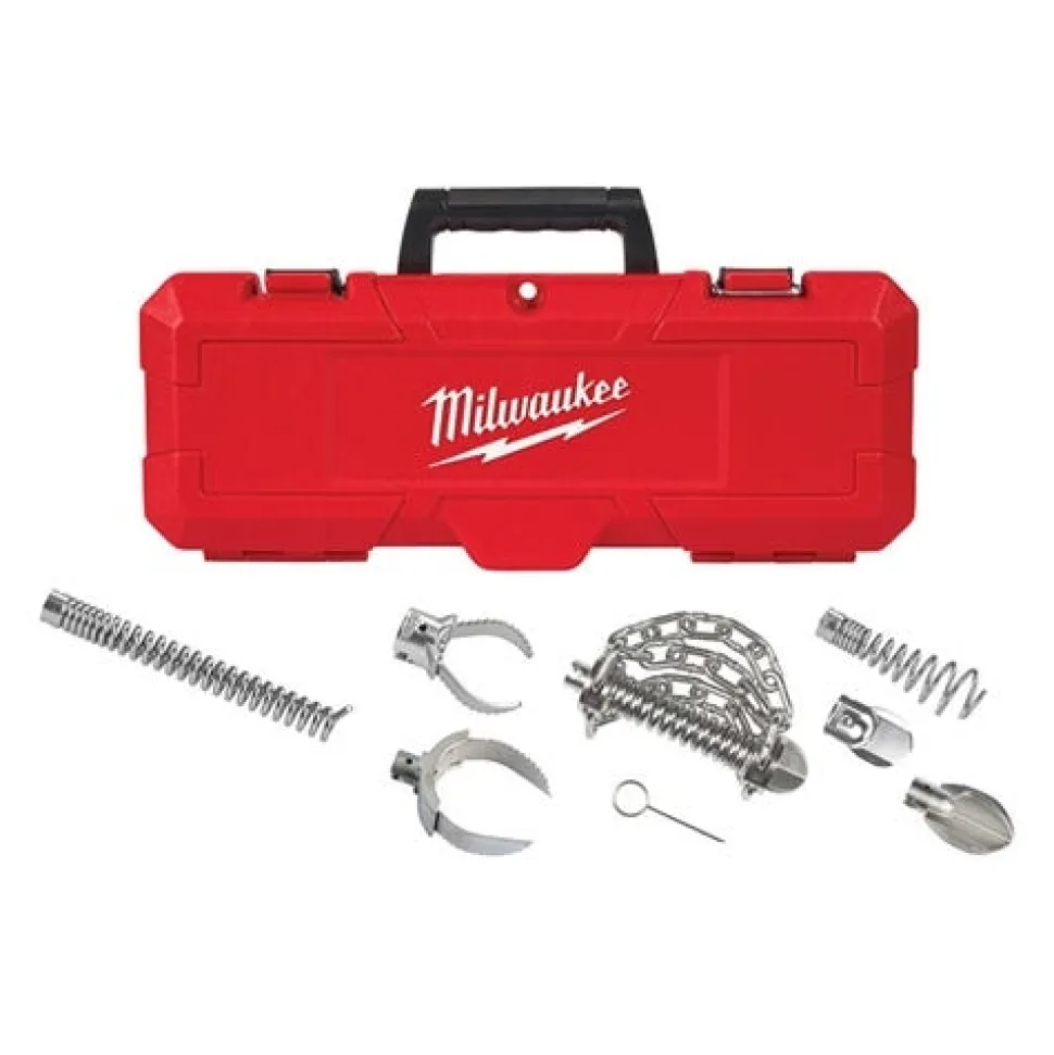 Milwaukee 2 - 4" Head Attachment Kit for Milwaukee 7/8" Sectional Cable 48-53-3839