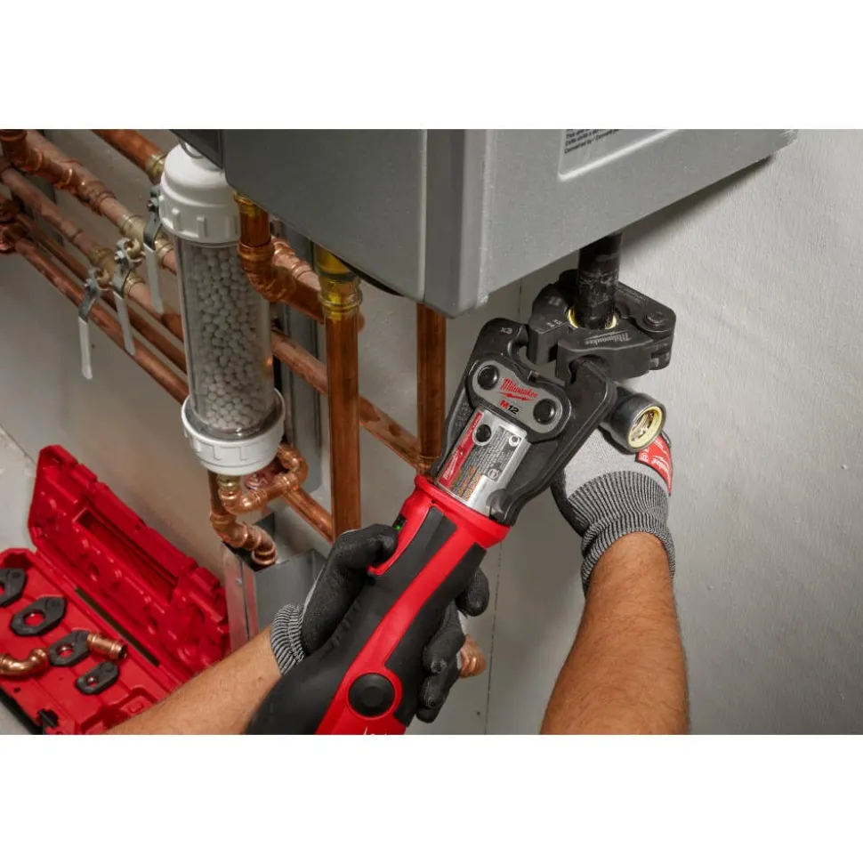 Milwaukee 2-1/2" - 4" IPS-P Black Pipe Pivoting Press Ring Kit for M18 FORCE LOGIC Long Throw Press Tool 49-16-2698X