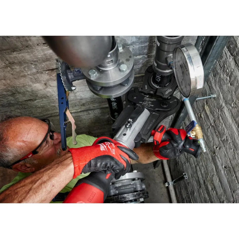 Milwaukee 2-1/2" - 4" IPS-P Black Pipe Pivoting Press Ring Kit for M18 FORCE LOGIC Long Throw Press Tool 49-16-2698X