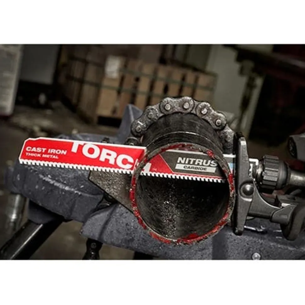 Milwaukee 6" 7 TPI NITRUS Carbide CAST IRON Torch Sawzall Blade (Each) 48-00-5261