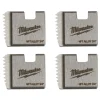 Milwaukee 3/4" Alloy NPT Portable Pipe Threading Dies (Set of 4) 48-36-1102